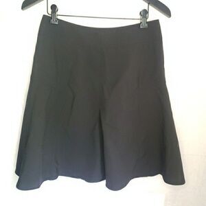 Express Design Studio Black A Line Circle Skirt Zip Back Women's Size 6 Y2K 90s